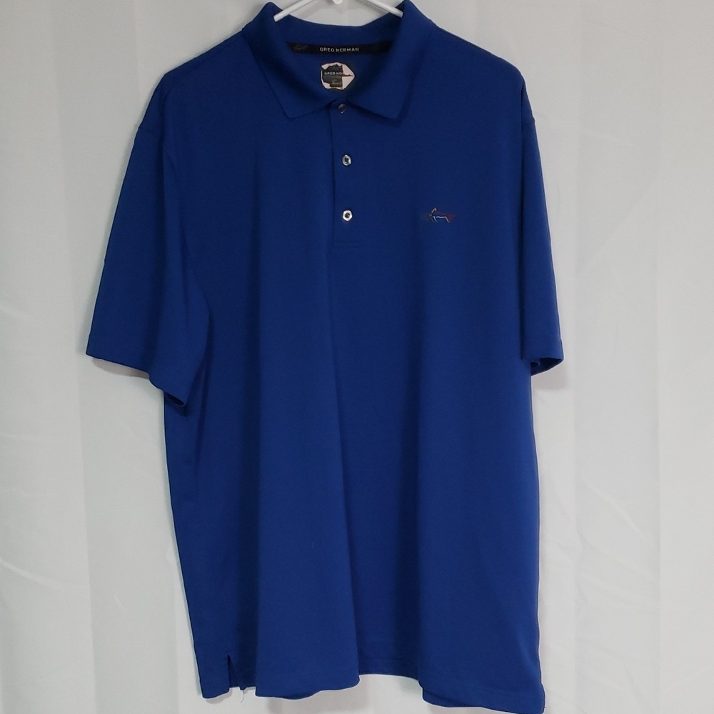 Greg Norman Collection Men's Blue Performance Polo Shirt XXL.